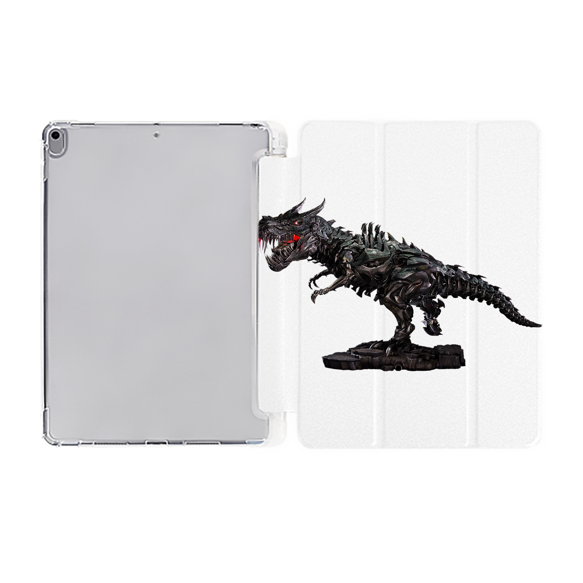 （画像用）  IPad ケース ペン収納付き 三つ折りスタンド PUレザー×シリコン 対応機種9.5/10.5/10.9インチ